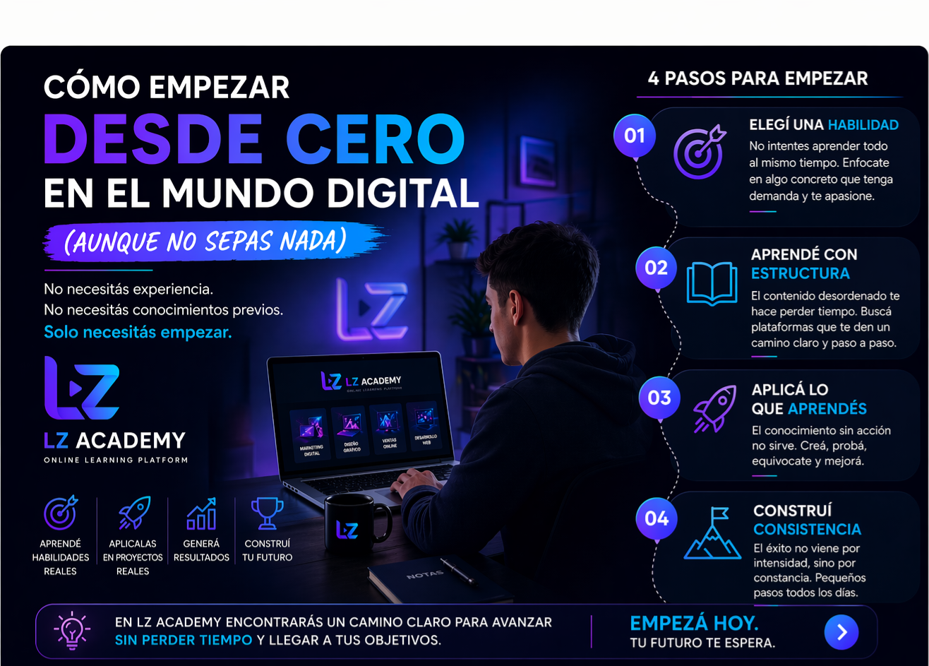 Cómo empezar desde cero en el mundo digital (aunque no sepas nada)