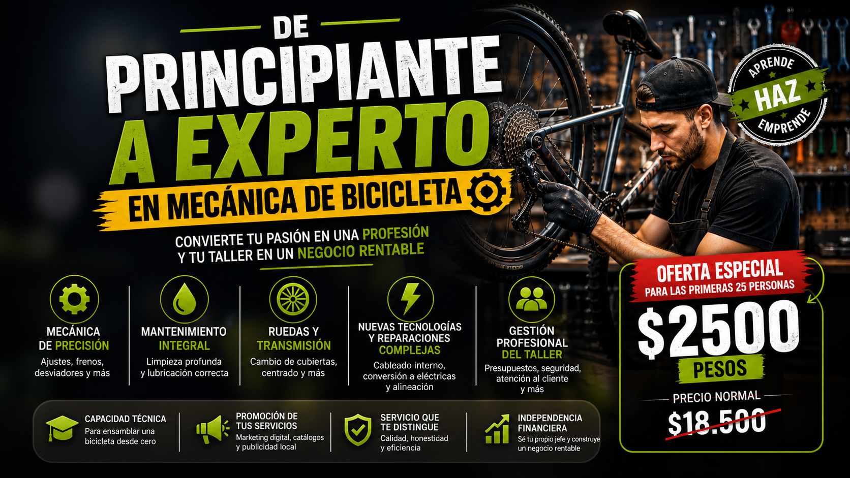 De Principiante a Experto en Mecanica de Bicicleta