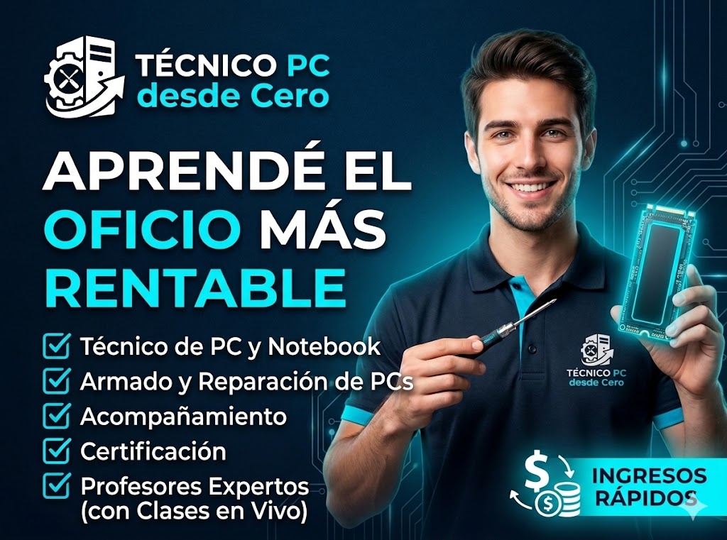Curso Técnico de PC y Notebook - Desde Cero